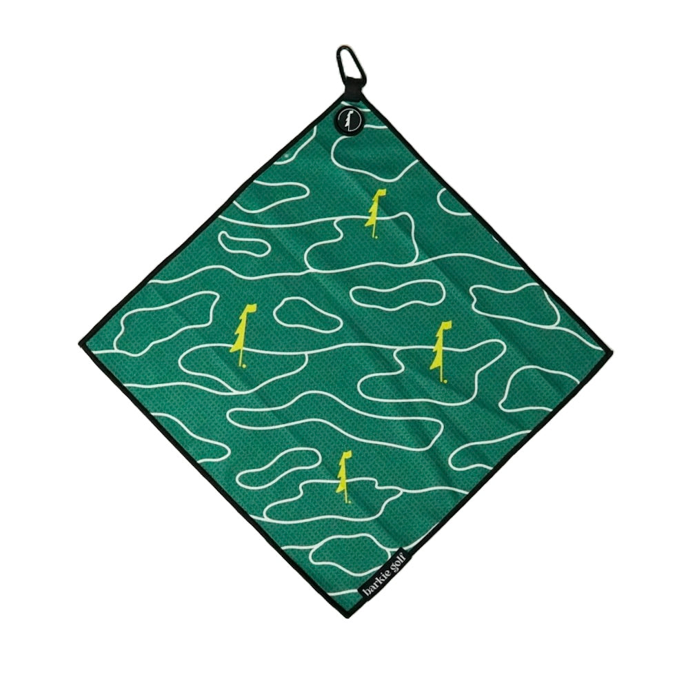 Course Camo Golf Towel - Green