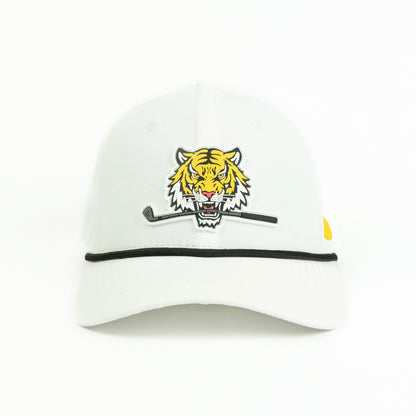 Tiger Performance (6 panel) Rope Hat - White