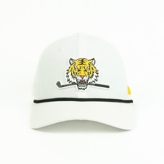 Tiger Performance (6 panel) Rope Hat - White