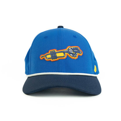 Trumpet Performance (6 panel) Rope Hat - Blue/Navy