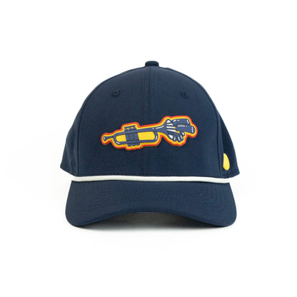Trumpet Performance (6 panel) Rope Hat - Navy