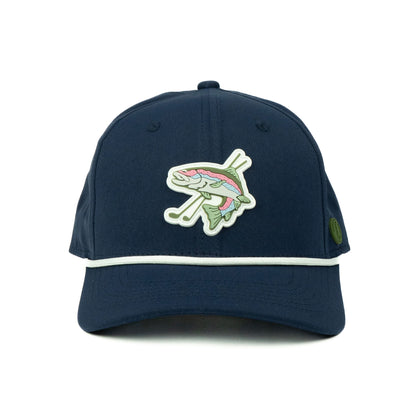 Trout Performance Rope Hat (6 panel) - Navy