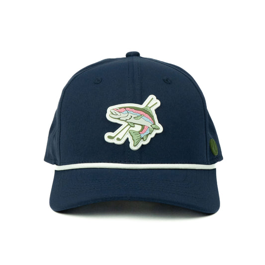 Trout Performance Rope Hat (6 panel) - Navy