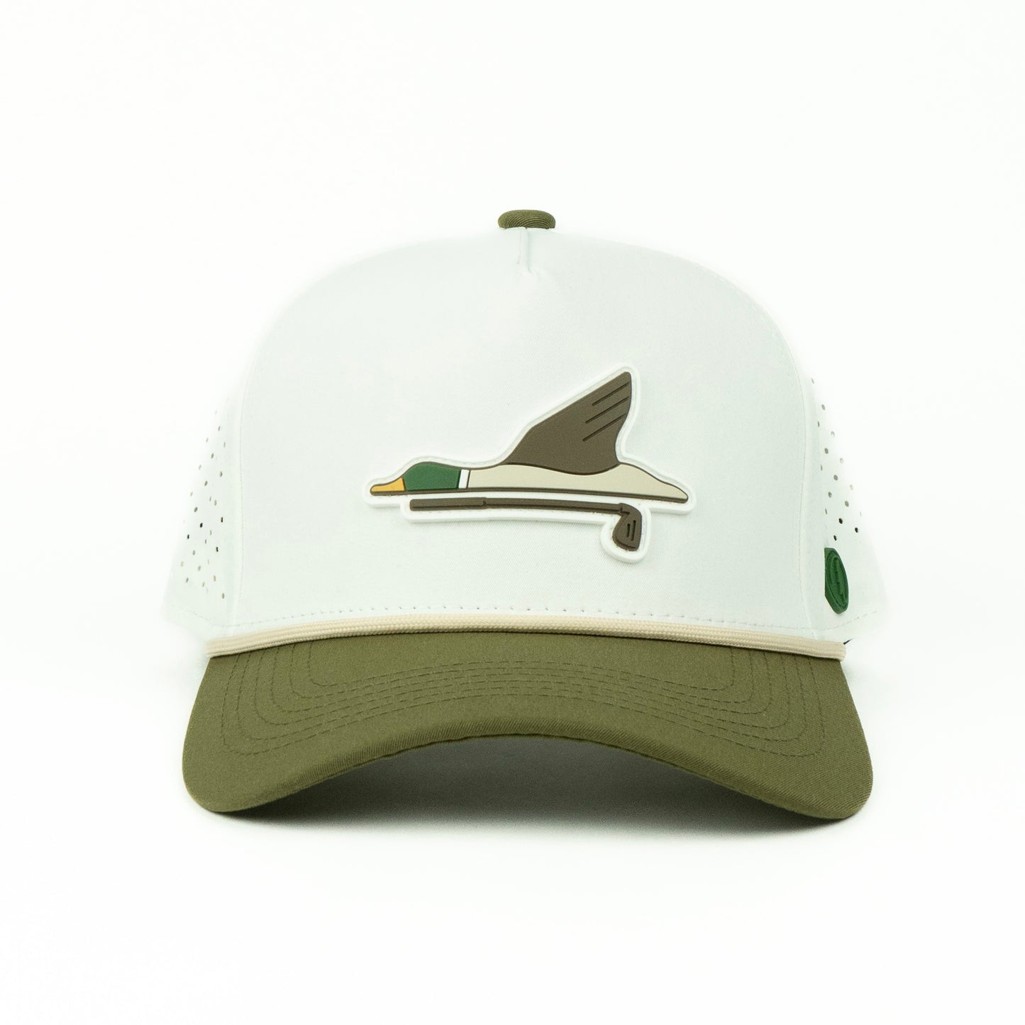Duck Performance Rope Hat - White/Olive