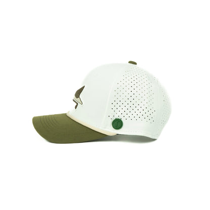 Duck Performance Rope Hat (6panel) - White/Olive