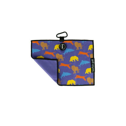 “The Greats” Kid Towel - Purple Pattern