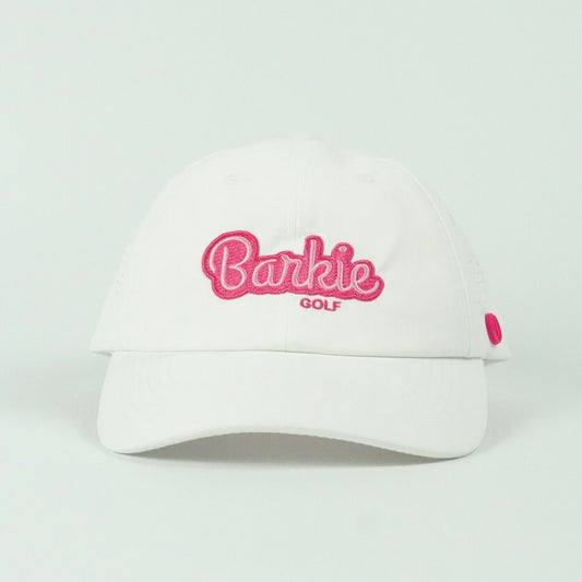 Barkie Girl Performance Dad Hat - White