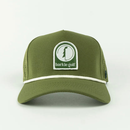 Barkie Patch Performance Rope Hat - Olive