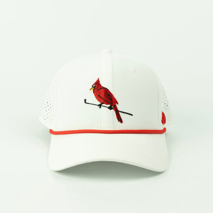 Birdie Performance (6 panel) Rope Hat - White