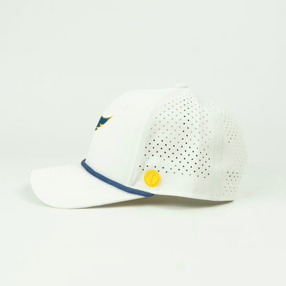 Big Stick Performance (6 panel) Rope Hat - White