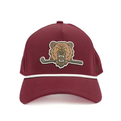 Bear Performance Rope Hat - Maroon