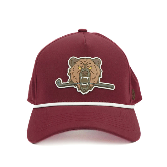 Bear Performance Rope Hat - Maroon
