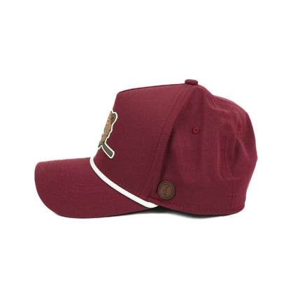 Bear Performance Rope Hat - Maroon