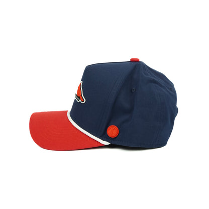 DBL Birdie Performance Rope Hat - Navy/Red