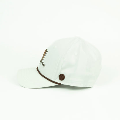 Bear Performance (6 panel) Rope Hat - White