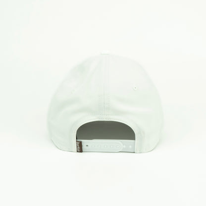 Bear Performance (6 panel) Rope Hat - White
