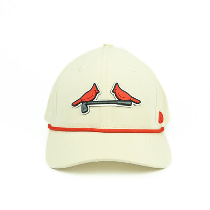 DBL Birdie Performance (6 panel) Rope Hat - Cream