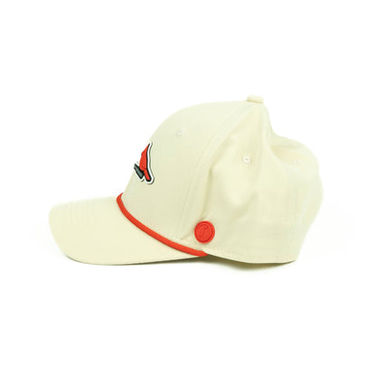 DBL Birdie Performance (6 panel) Rope Hat - Cream